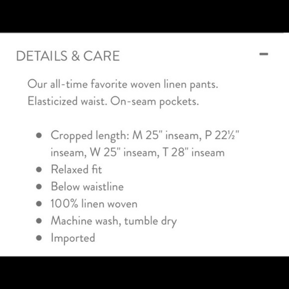 J.Jill Cropped Linen Summer Pants - Picture 3 of 6